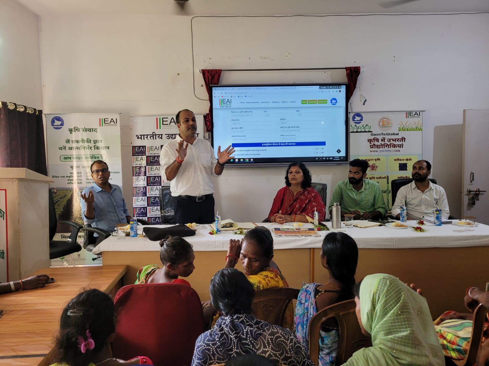 Organic baby corn growing in farm field in Bihar